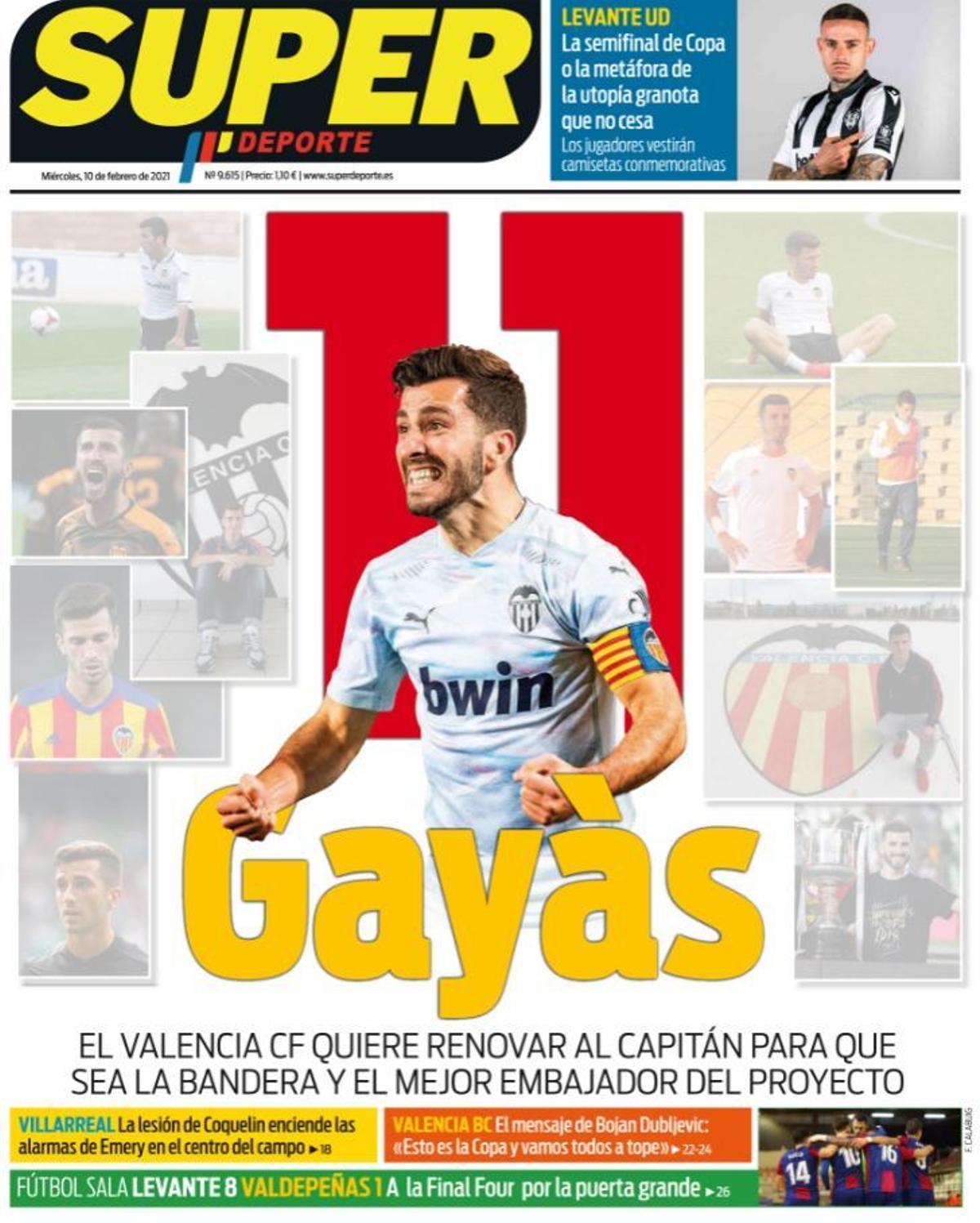 La portada de SUPER del miércoles