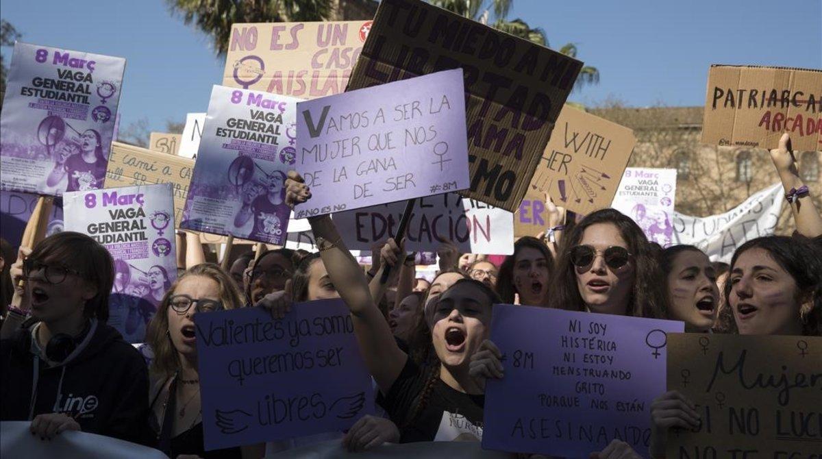 Manifestación del 2019 por el 8-M.