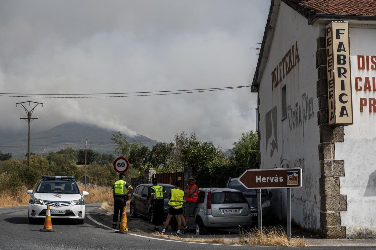 HERVÁS. INCENDIO FORESTAL JARILLA DIA 5