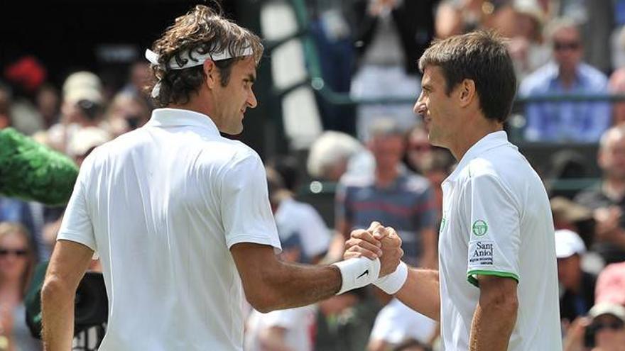 Federer y Wawrinka ponen fin a las ilusiones en Wimbledon de Robredo y Feliciano López