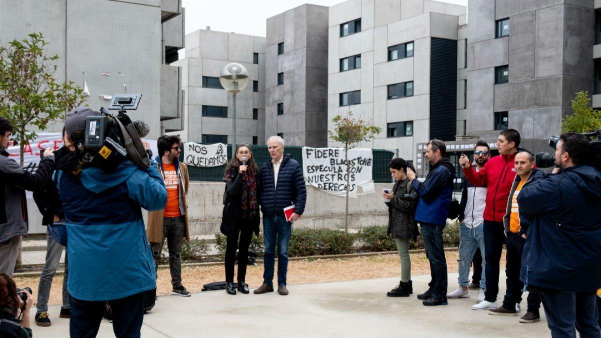 Visita del relator de la ONU sobre la pobreza extrema, Philip Alston, a Torrejón de Ardoz.