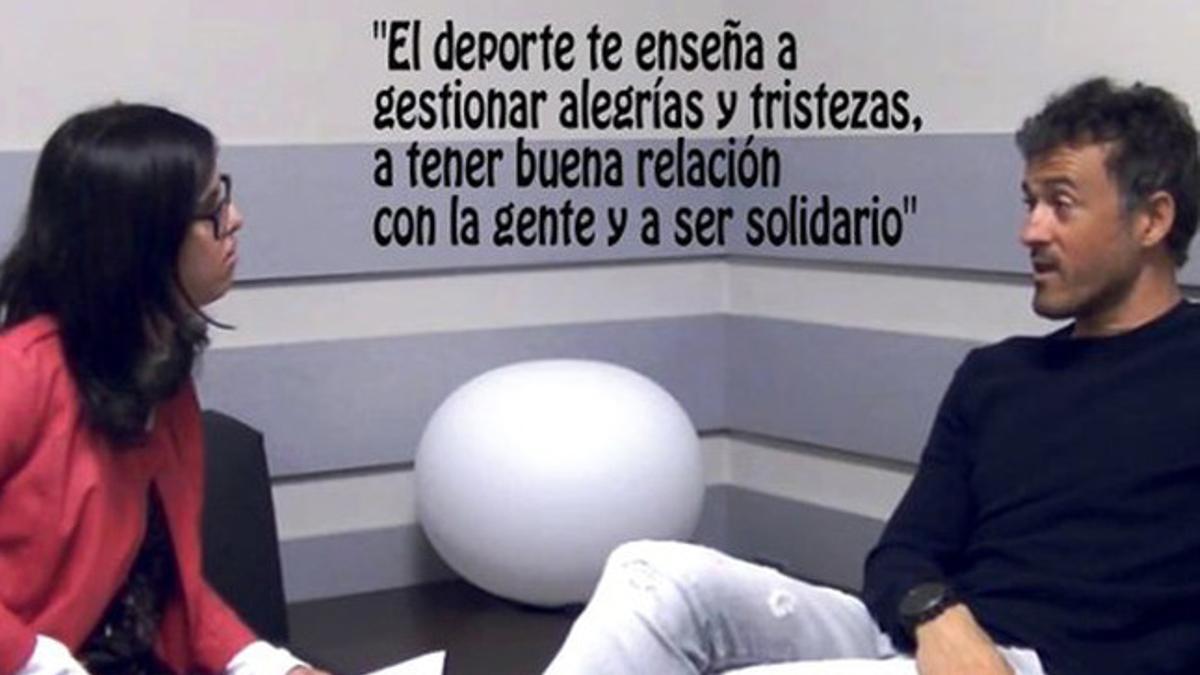 Luis Enrique concedió la primera entrevista personal