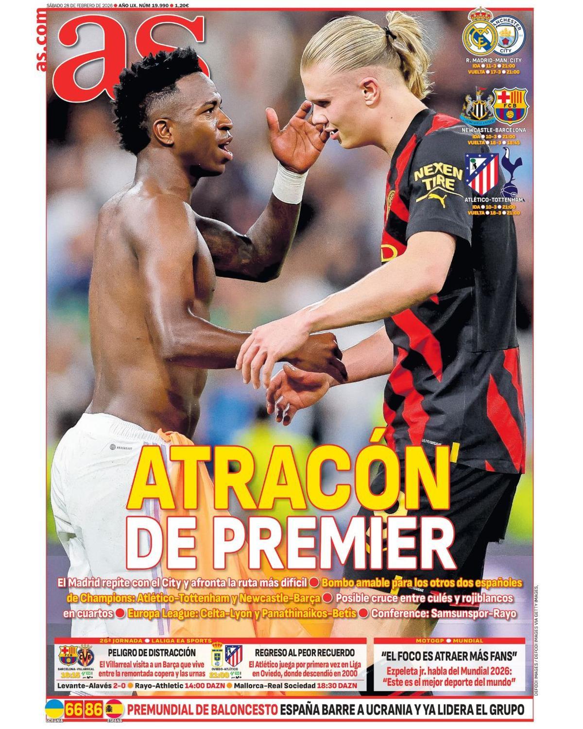 Estas son las portadas de la prensa deportiva de hoy Estas son las portadas de la prensa deportiva de hoy