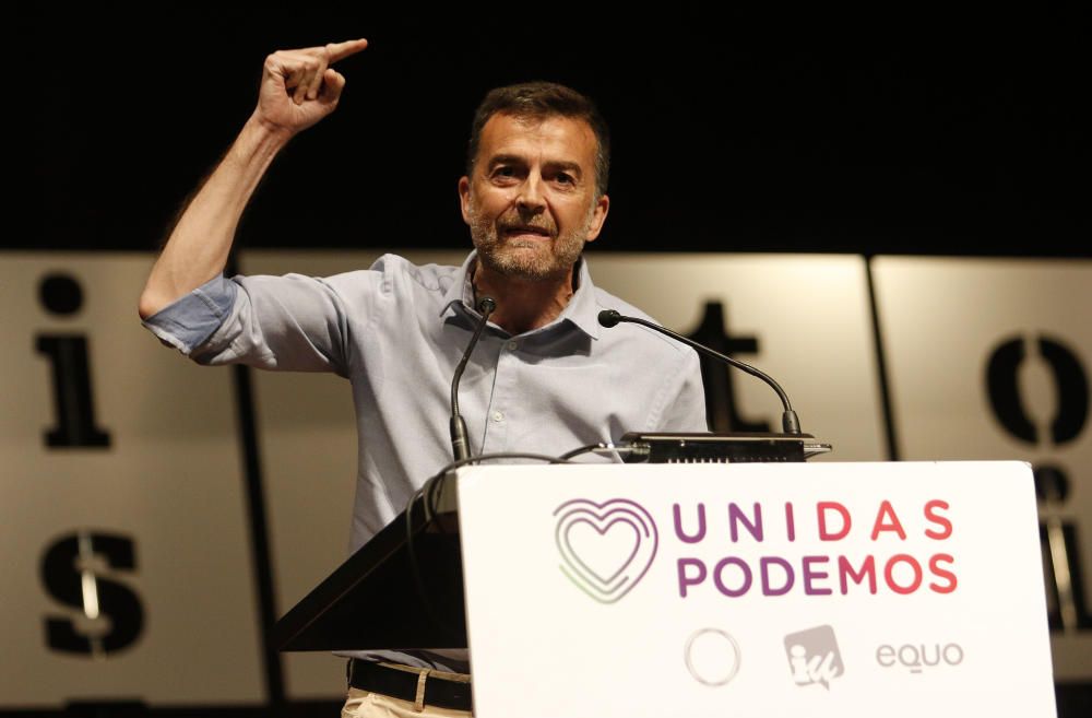 Acto de Unidas Podemos en el Palacio de Ferias de Málaga