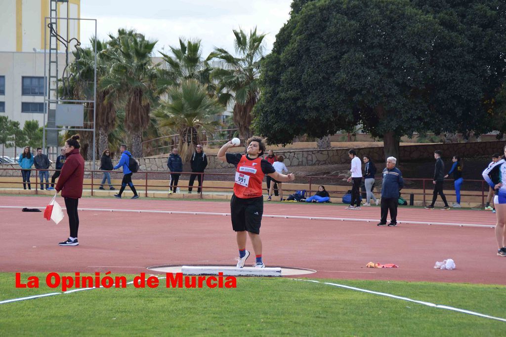 Regional absoluto y sub-23 de atletismo en Lorca (I)