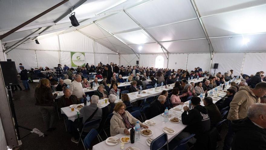 Medio millar de personas al olor de la paella de Pepe, Rogelio y Juanito en la cooperativa de Santa Eulària en Ibiza