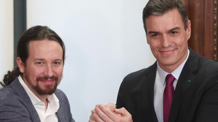 Pedro Sánchez y Pablo Iglesias.