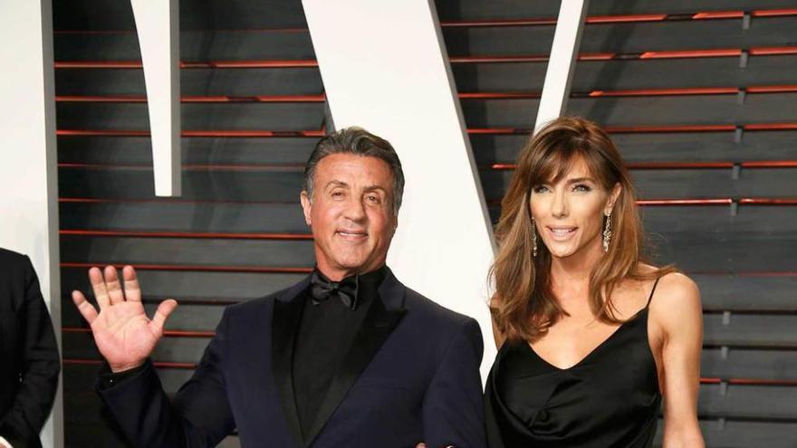 Stallone y Jennifer Flavin.