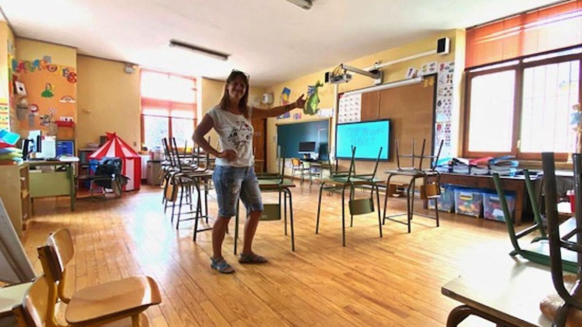 Virginia Blanco dará clase a 8 niños en el municipio oscense de Senegüé.