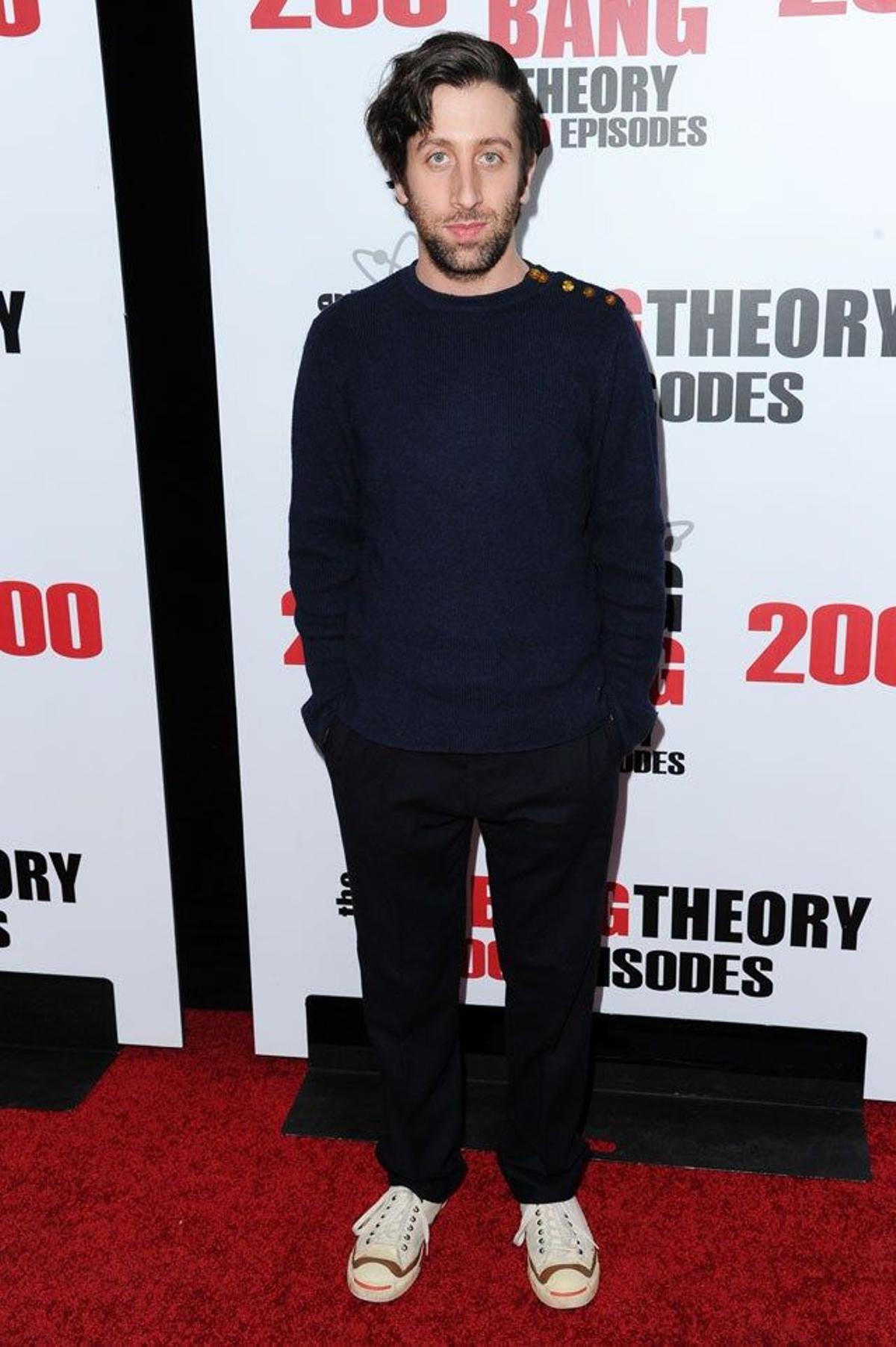 Simon Helberg, en  la celebración del capítulo 200 de The big bang theory.