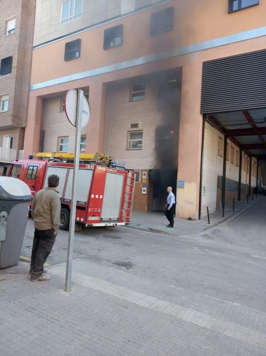 Incendi a l'hospital de Manresa.