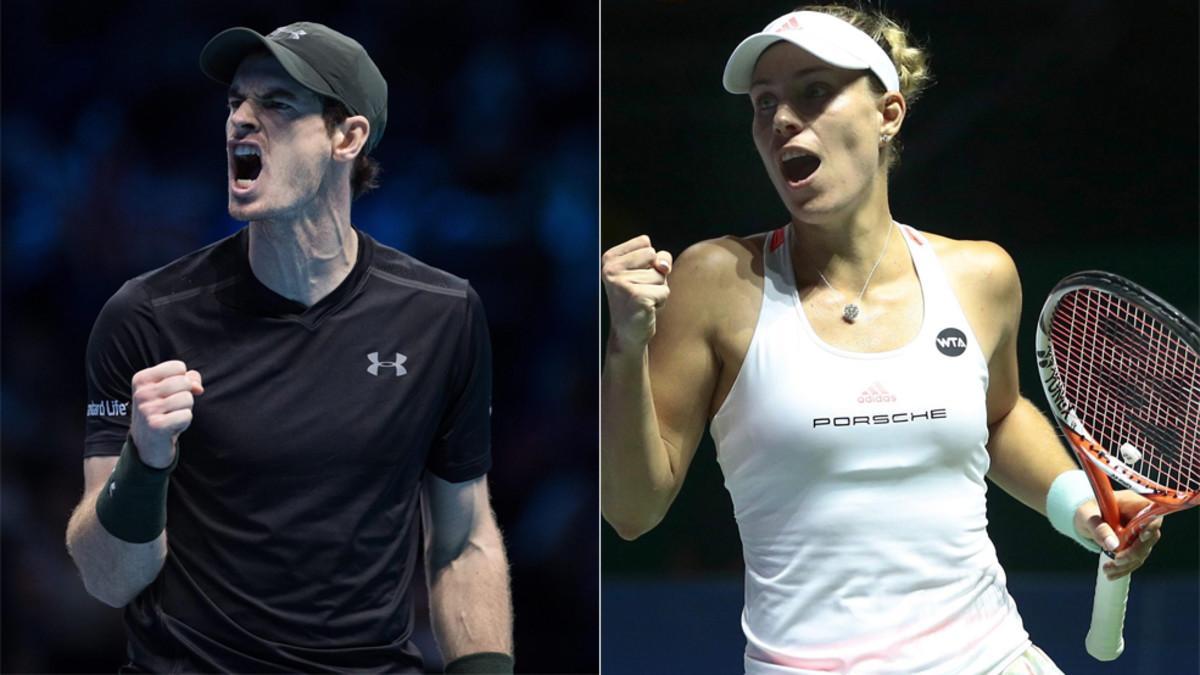 Andy Murray y Angelique Kerber, los mejores jugadores de 2016