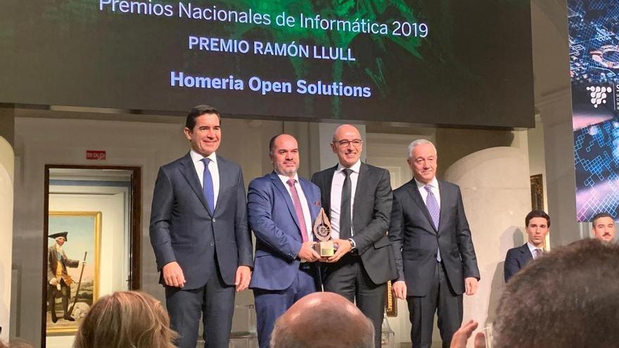 Homeria recoge el Premio Nacional de Informática