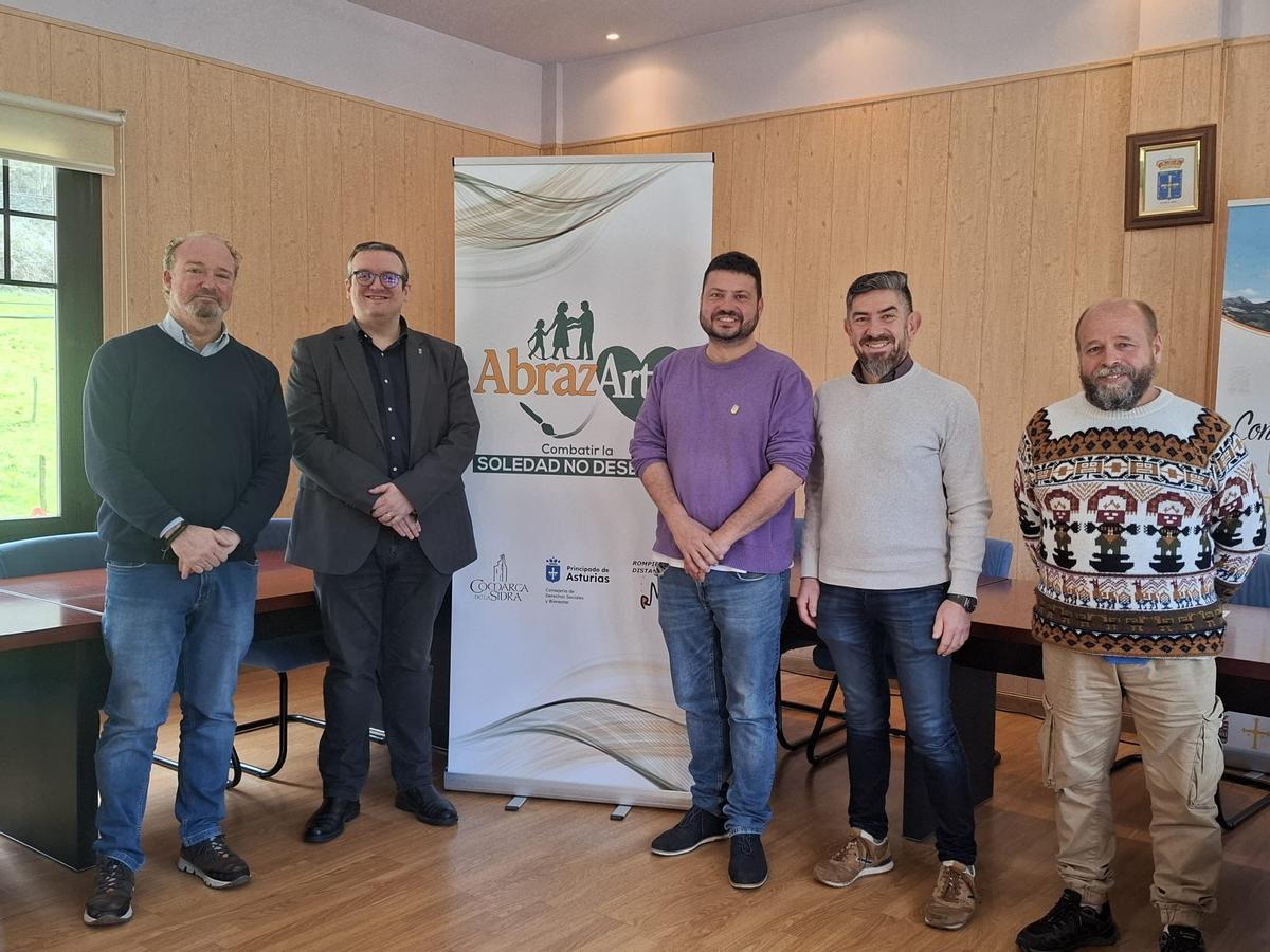 Por la izquierda, José Antonio Labra, José Antonio Garmón, Aitor García, Juan Antonio González y Alejandro García.