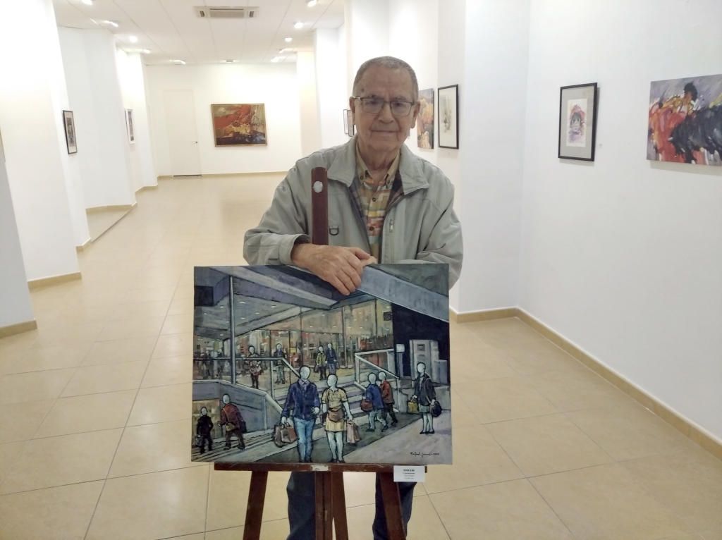 Rafael Jaime, en su exposición antológica en la Sala Barbadillo.