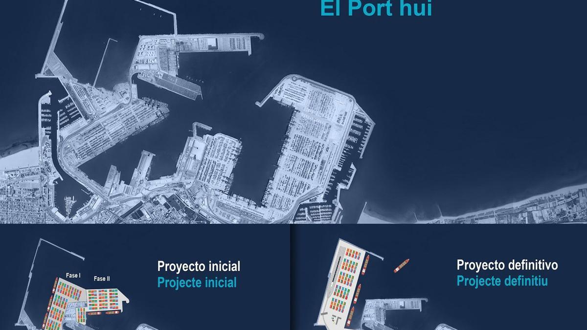 Planos de situación del Puerto de València.