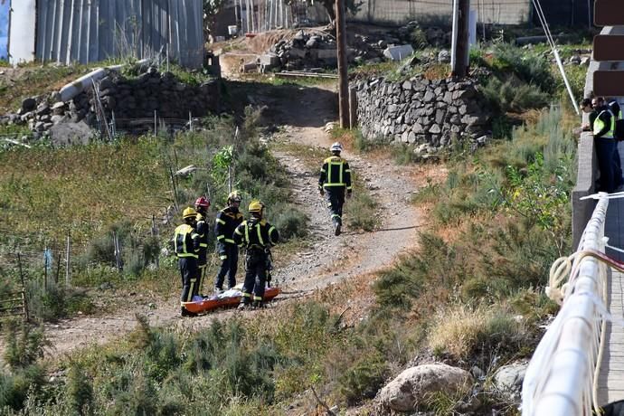 16/01/2019 SAN JOSÉ DE LAS LONGUERAS. TELDE. Muerto en el viducto de San José de Las Longueras. Fotografa: YAIZA SOCORRO.