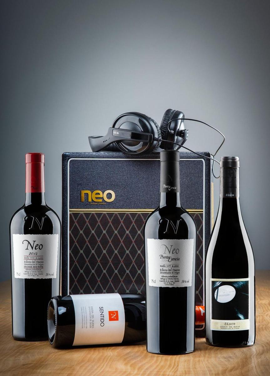 Pack de botellas de vino de las bodegas Neo, Burgos