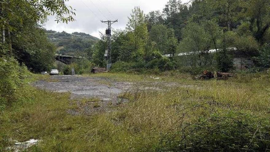 La parcela en la que se construirá el punto limpio.