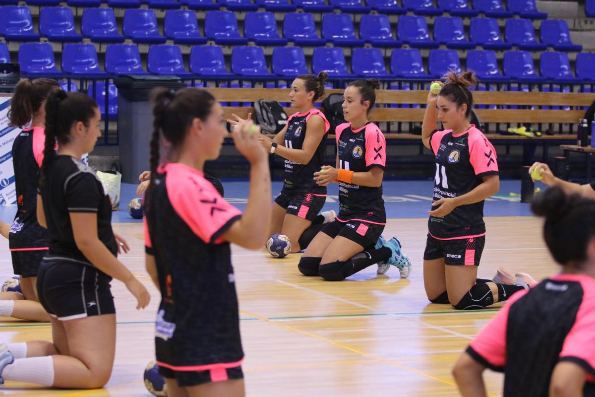 Las jugadoras del Costa del Sol-Málaga, en un entrenamiento.