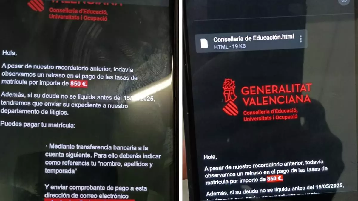 La Generalitat Valenciana frustra un ciberataque que pedía pagos de 850 euros a profesores y alumnos