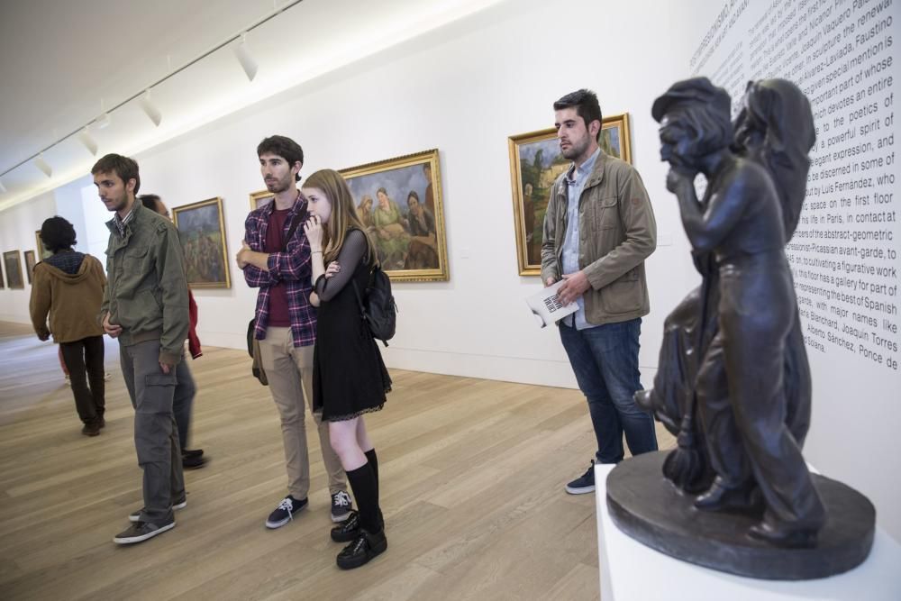 Visitantes al Museo de Bellas Artes