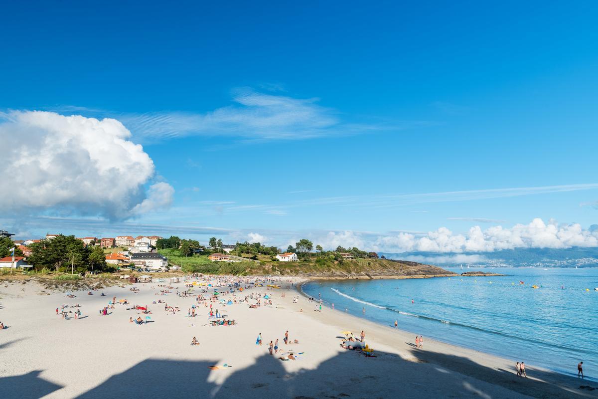Canelas playa en Rias Baixas en Pontevedra
