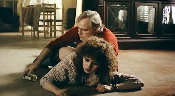 Con María Schneider en "El último tango en París" (1972)