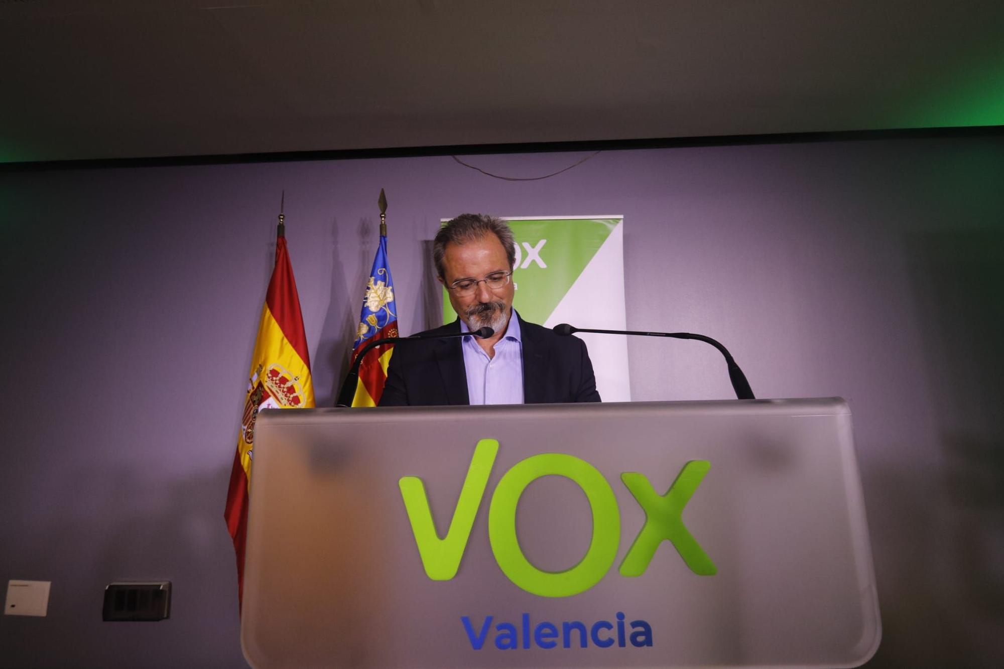 Vox hace balance de sus resultados en las elecciones del 23J en Valencia