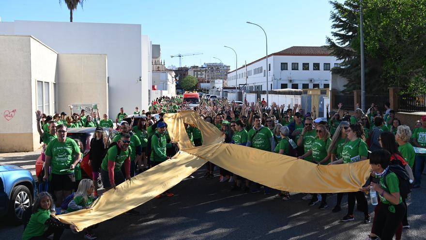 Verde esperanza contra el cáncer en Badajoz