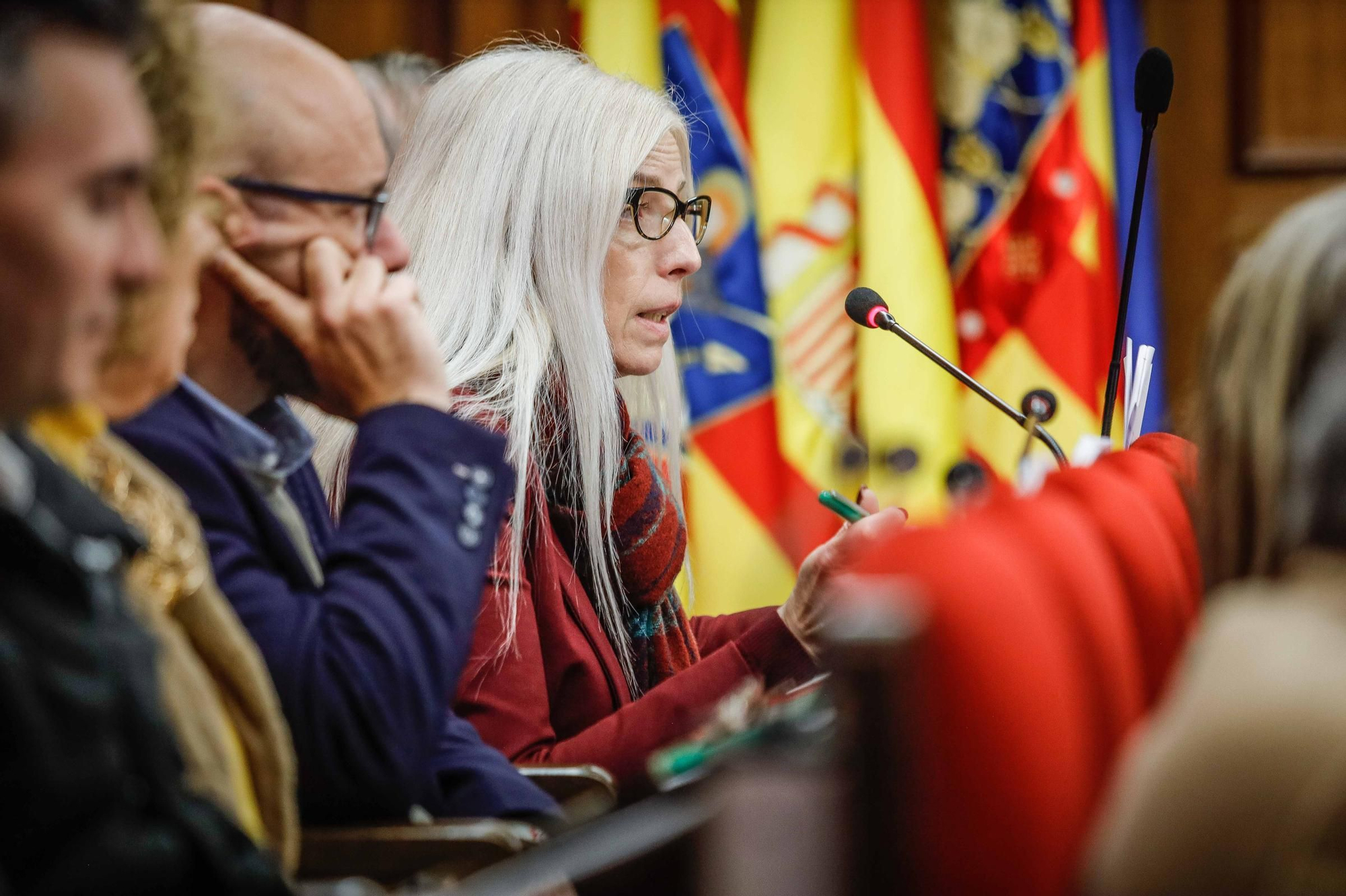 Imágenes del pleno de Alcoy