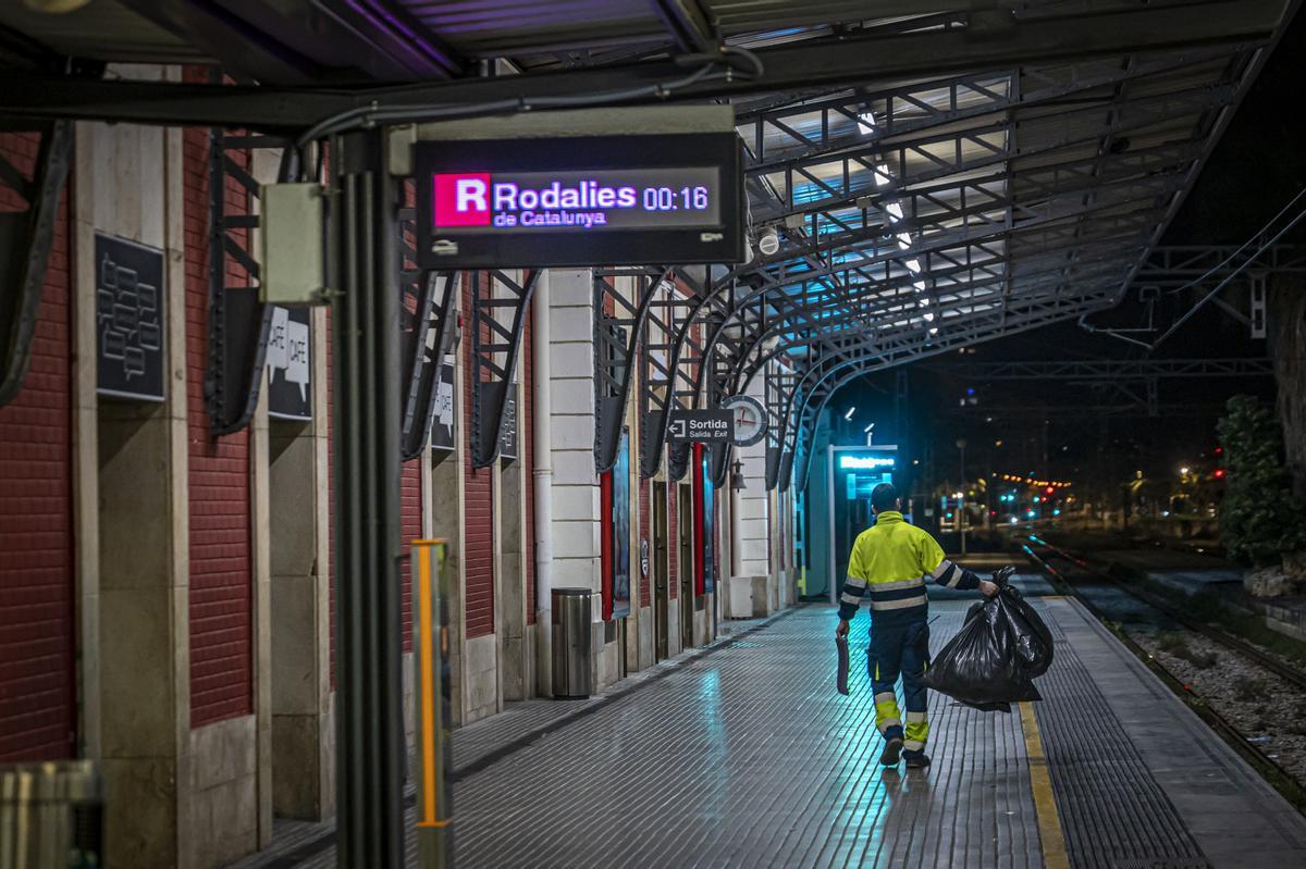 En el tren del botellón a Mataró