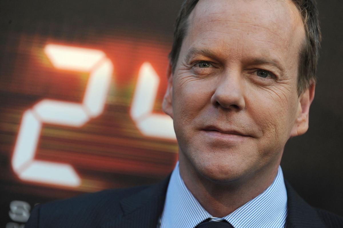 El actor Kiefer Sutherland, famoso por su papel en la serie '24'.
