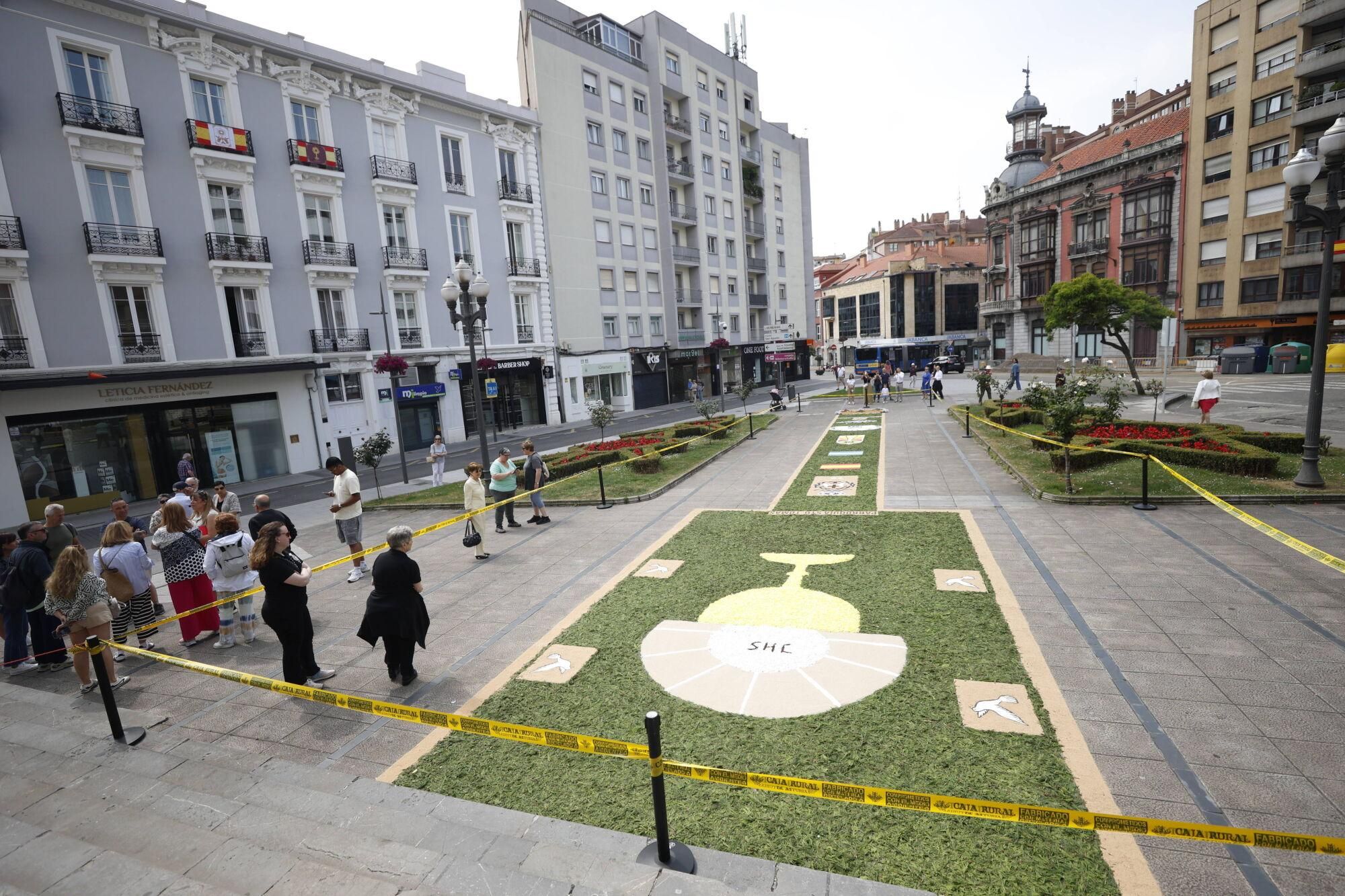 En imágenes: Así fue la celebración del Corpus Christi en Avilés