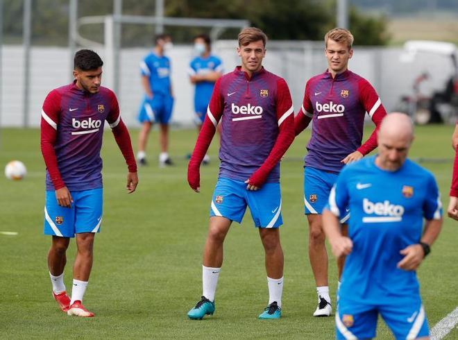 Las mejores imágenes del entrenamiento de hoy del Barça en Alemania