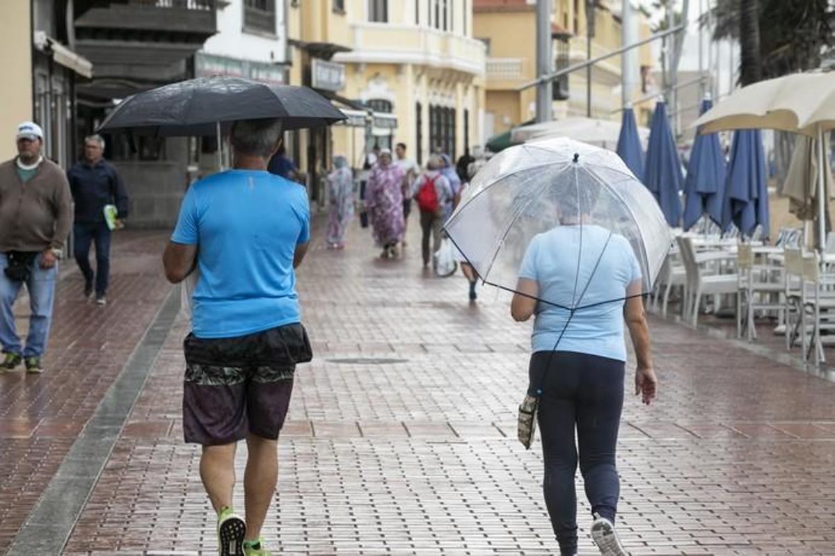 16.09.19. Las Palmas de Gran Canaria.Lluvias . Foto Quique Curbelo  | 16/09/2019 | Fotógrafo: Quique Curbelo