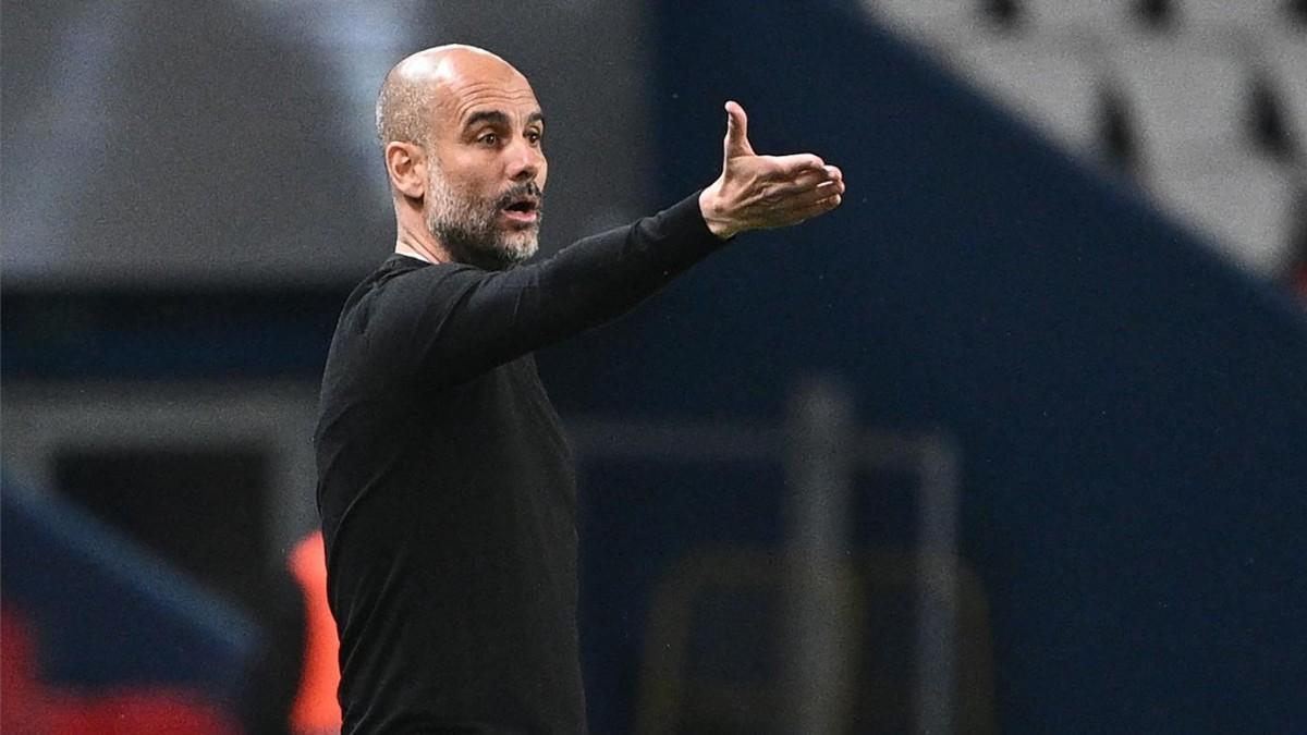 Guardiola en el Parc des Princes