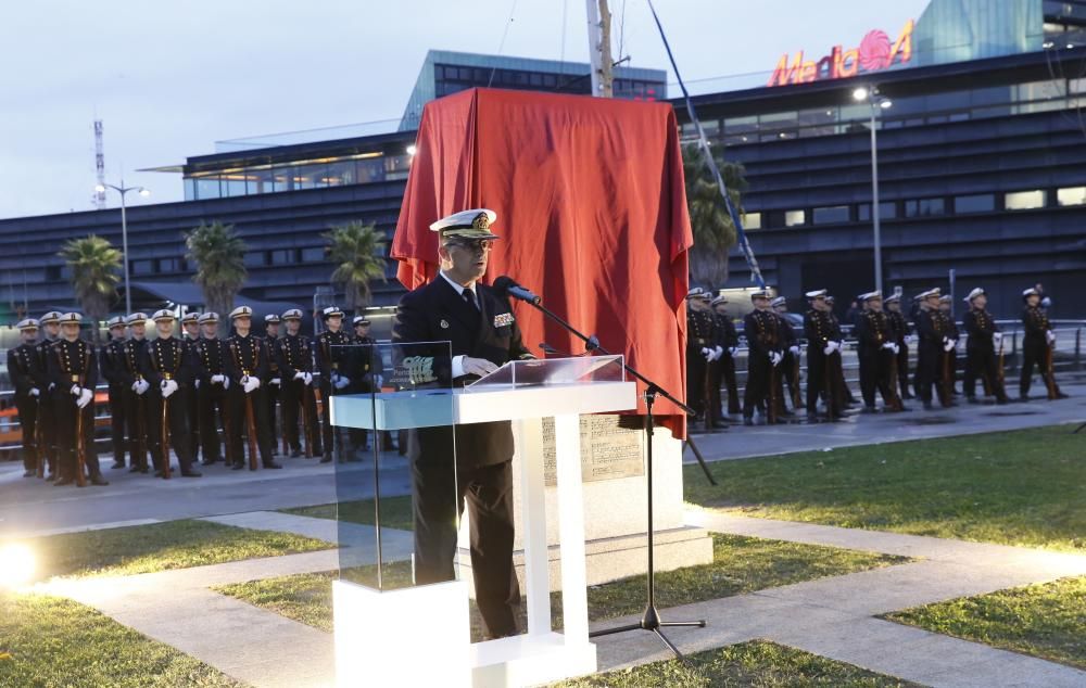 Vigo celebra el 500 aniversario de ka expedición de la primera vuelta al mundo en un acto solemne con arriado de bandera.