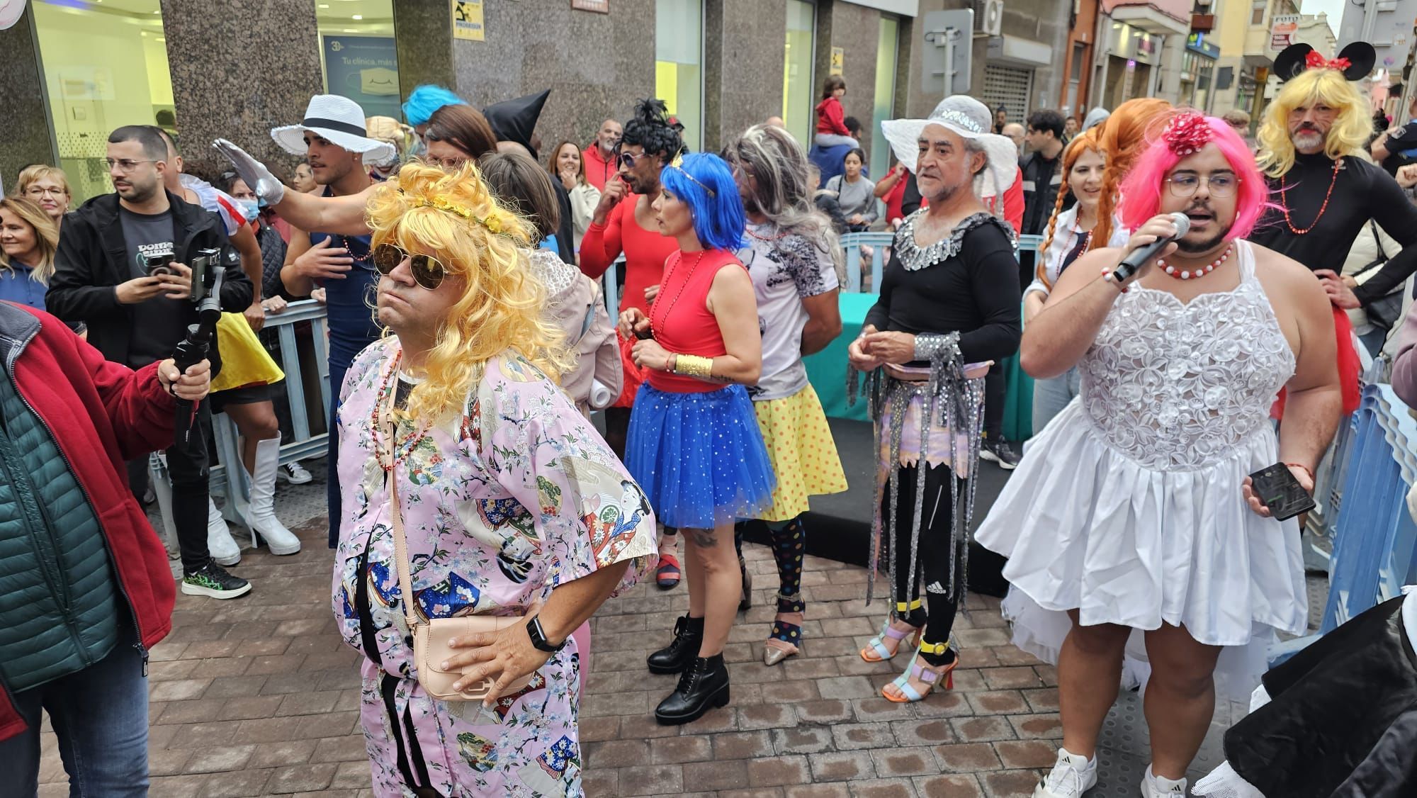 Carrera de tacones en el Carnaval de Telde 2024