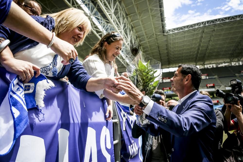 Presentación de Fernando Hierro como entrenador del Real Oviedo