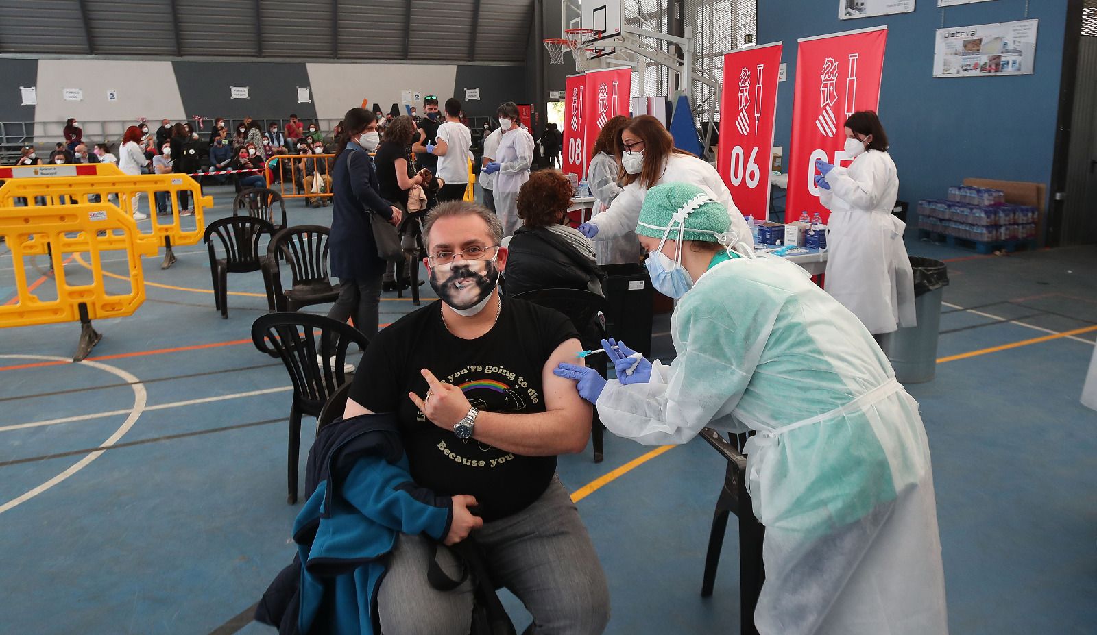 Vacunación de docentes en l'Horta