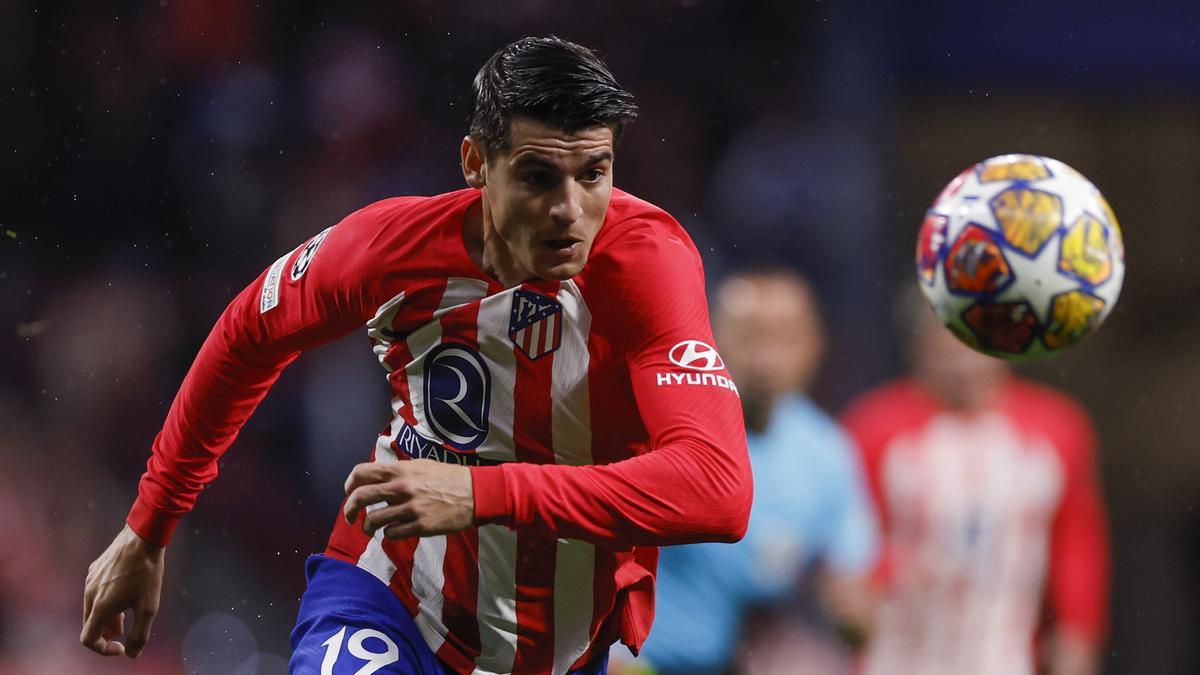 Álvaro Morata, con el Atlético.