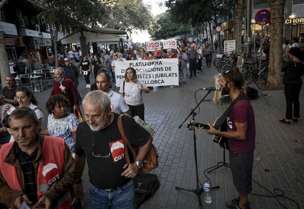 Marcha en Palma en defensa de las pensiones