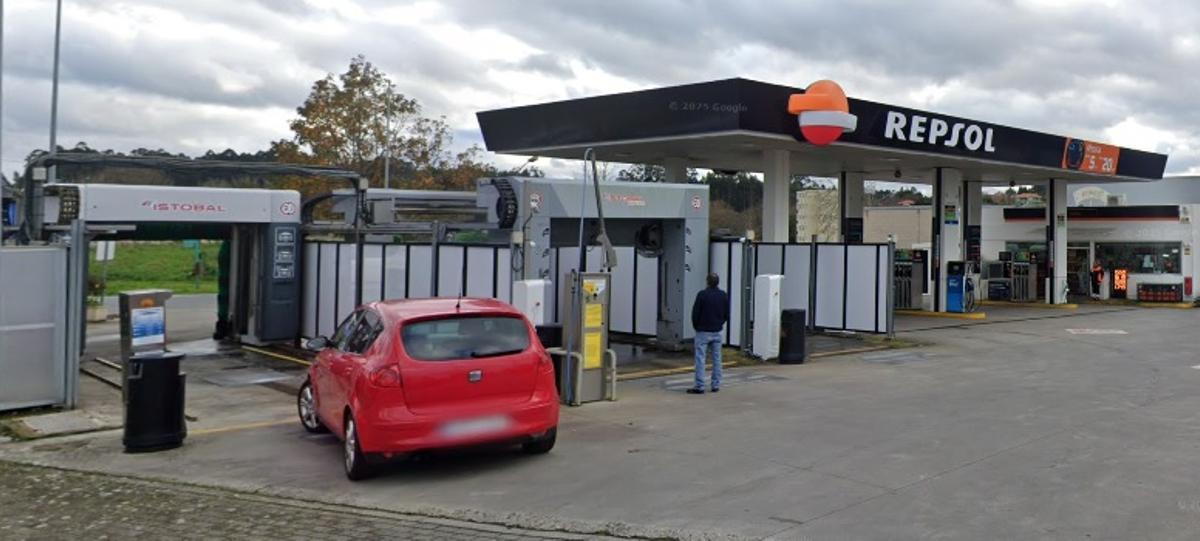 Gasolinera de Santa Cruz, en Oleiros.