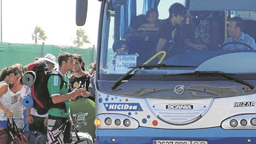 Récord de ‘sounders’ que eligen el autobús para llegar a Burriana