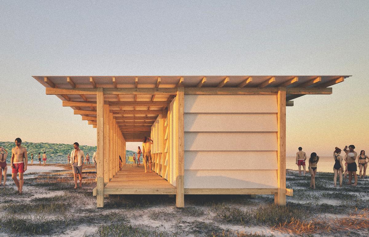 Uno de los prototipos que propone la Xunta para chiringuito.