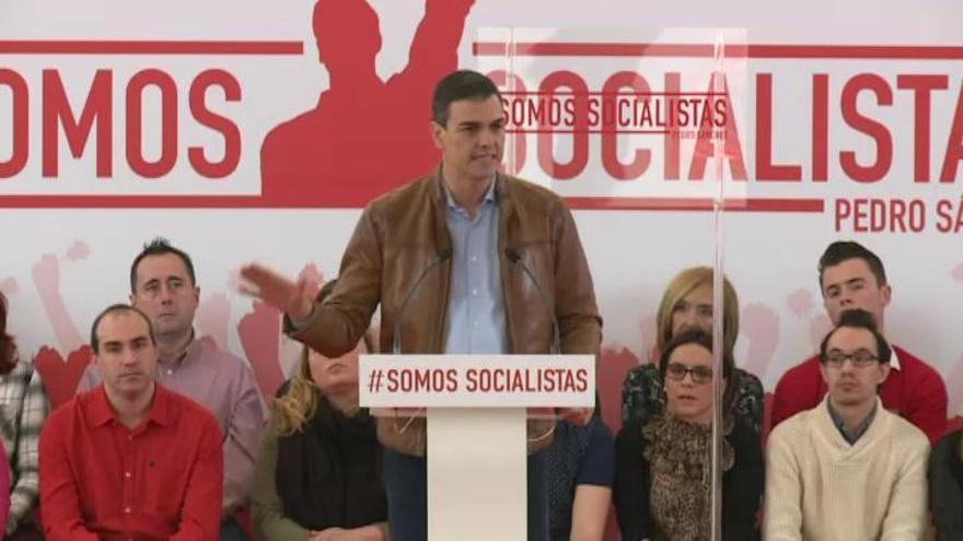 Pedro Sánchez: "Exigiré la misma lealtad que me exigiré a mi si pierdo"