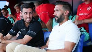 Eder Sarabia en el Estadi Johan Cruyff durante el partido ante el FC Barcelona Atlétic