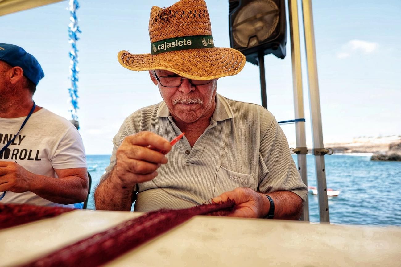 Muestra de actividades tradicionales de los pescadores en Los Abrigos