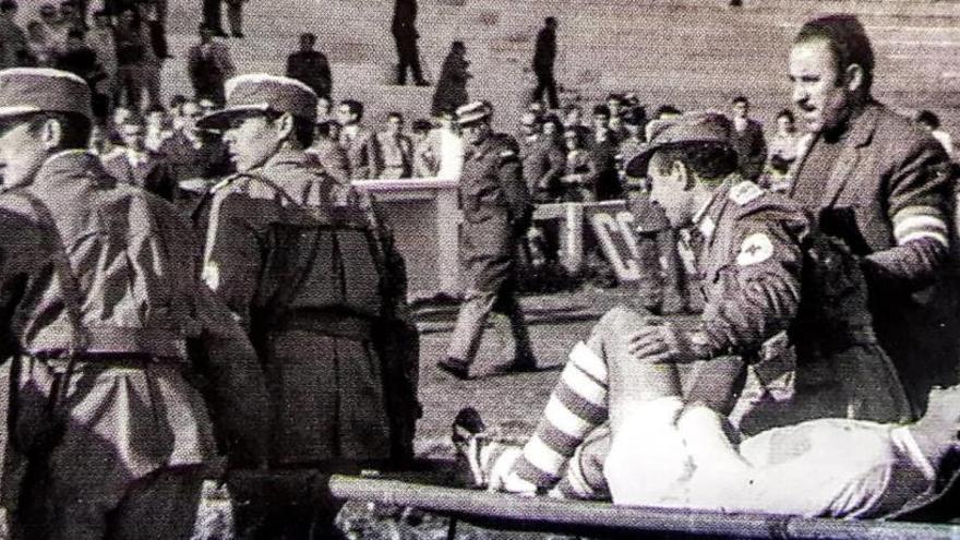 José Martín Pedrero, ejerciendo de delegado de campo en el Ramiro Ledesma.